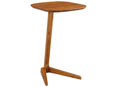 Greenington Accents 14" Square Bamboo Amber End Table GTGST002AM