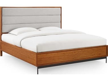 Greenington Taylor Amber Brown Bamboo Wood Upholstered King Platform Bed GTGTA002AM