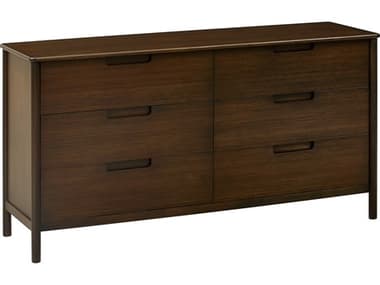 Greenington Weston 6-Drawers Brown Bamboo Wood Double Dresser GTGW0005BL