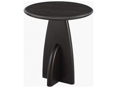 Greenington Zephyr Round Bamboo Caviar End Table GTGZ002B