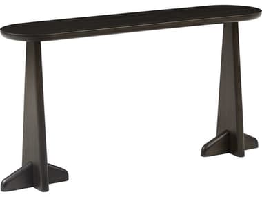 Greenington Zephyr Oval Bamboo Caviar Console Table GTGZ003B