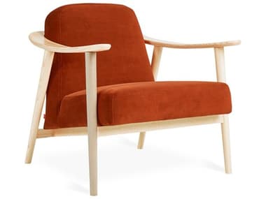 Gus* Modern Baltic 30" Brown Fabric Accent Chair GUMECCHBALTVELRSSAN