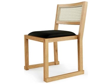 Gus* Modern Eglinton Oak Wood Black Side Dining Chair GUMECCHEGLIVINNOIRWHIOAK