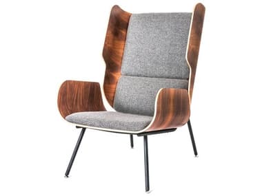 Gus* Modern Elk 25" Brown Fabric Accent Chair GUMECCHELKXANDPEW