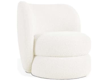 Gus* Modern Forme 33" White Fabric Accent Chair GUMECCHFORMBOUDOV