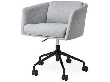 Gus* Modern Radius Upholstered Adjustable Swivel Executive Desk Chair GUMECCHRADIBPBAYSIL