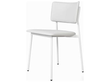 Gus* Modern Signal Putty / White Side Dining Chair GUMECCHSIGNVINPUTWP