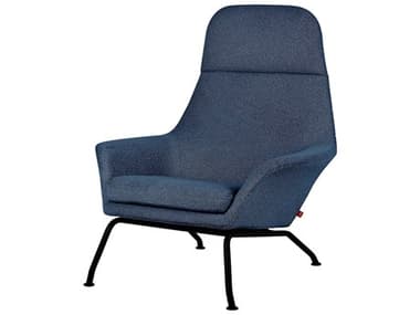 Gus* Modern Tallinn 34" Blue Fabric Accent Chair GUMECCHTALLCOPSEA
