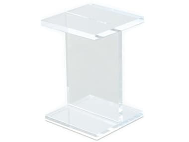 Gus* Modern Acrylic 12'' Wide Square End Table GUMECCTACIB