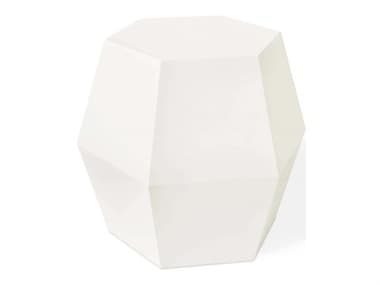 Gus* Modern Facet 18" Octagon Wood Pearl End Table GUMECCTFACEPEARLX14