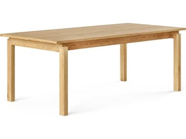 Gus* Modern Annex 82-102" Extendable Rectangular Wood White Oak Dining Table GUMECDTANNEWHIOAK