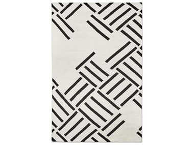Gus* Modern Hatch Contrast Rectangular Area Rug GUMECRGHATCCONTRA