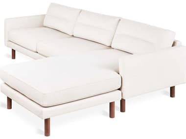 Gus* Modern Miller 103" Wide Brown Fabric Upholstered Sectional Sofa GUMECSCMILLMERCREWNBON