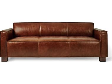 Gus* Modern Cabot 83" Saddle Brown Leather Upholstered Sofa GUMECSFCABOSADBRO