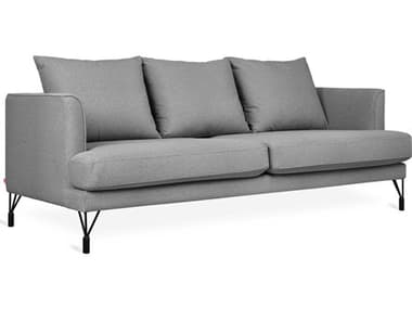 Gus* Modern Highline 86" Merino Dapple Gray Fabric Upholstered Sofa GUMECSFHILNMERDAP