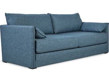 Gus* Modern Neru 85&quot; Dawson Admiral Blue Fabric Upholstered Sofa Bed GUMECSFNERUDAWADM