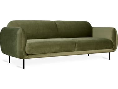 Gus* Modern Nord 86&quot; Cassella Grove Green Fabric Upholstered Sofa GUMECSFNORDCASGRO