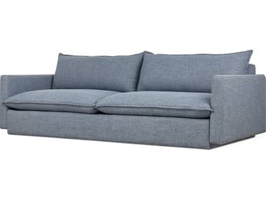 Gus* Modern Sola 86" Maberly Storm Blue Fabric Upholstered Sofa GUMECSFSOLAMABSTO