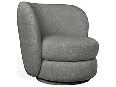 Gus* Modern Forme Swivel Gray Accent Chair GUMECSWFORMMORSCO
