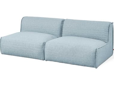 Gus* Modern Nexus 78" Parliament Lake Blue Fabric Upholstered Sofa GUMKSMON2ASPARLAK
