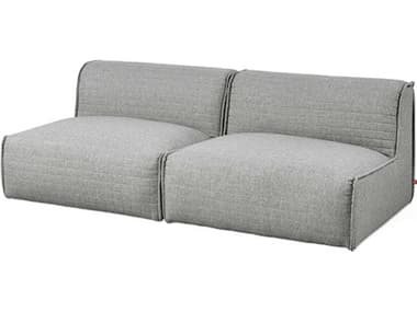 Gus* Modern Nexus 78" Parliament Stone Gray Fabric Upholstered Sofa GUMKSMON2ASPARSTO
