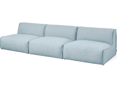 Gus* Modern Nexus 117" Parliament Lake Blue Fabric Upholstered Sofa GUMKSMON3ASPARLAK