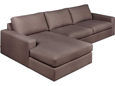 Gus* Modern Ashdale Brown Upholstered Sectional Sofa GUMKSSCASHLMERCRO