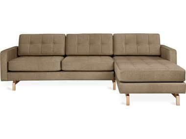 Gus* Modern Jane-2 104" Wide Green Fabric Upholstered Sectional Sofa GUMKSSCJAN2MERMOCAN