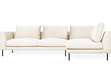 Gus* Modern Renfrew 106" Wide Beige Fabric Upholstered Sectional Sofa GUMKSSCRERFMERCRE