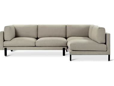 Gus* Modern Silverlake 109" Wide Beige Fabric Upholstered Sectional Sofa GUMKSSCSIRFANDALM
