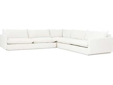 Gus* Modern Sola White Upholstered Sectional Sofa GUMKSSCSOLANODALA