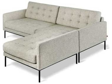 Gus* Modern Towne Beige Upholstered Sectional Sofa GUMKSSCTOWNFUNLIN