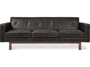 Gus* Modern M-embassy Saddle Black Leather Sofa GUMMXSFEMBASADBLA