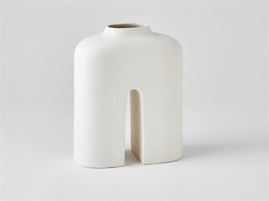 Global Views Guardian White / Cream 9" Vase GV710607