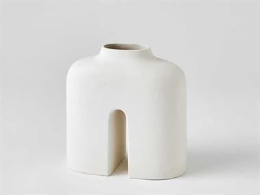 Global Views Guardian White / Cream 8" Vase GV710608