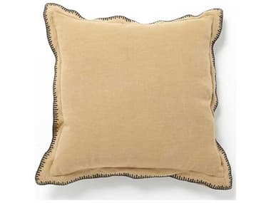 Global Views Stitched Gold Pillow GV791590