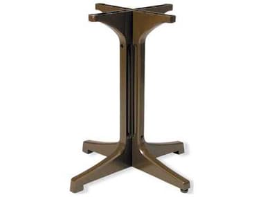 Grosfillex Alpha Resin Bronze Mist Small Pedestal Table Base GX55631837