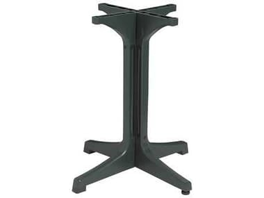 Grosfillex Alpha Resin Amazon Green Small Pedestal Table Base GX55631878
