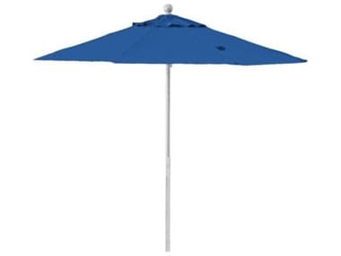Grosfillex Windmaster Aluminum 7'' Foot Round Push Up Umbrella in Pacific Blue GX98279731