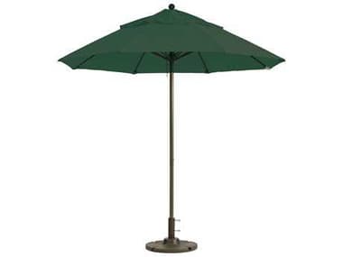 Grosfillex Windmaster Aluminum 7'' Foot Round Fiberglass Umbrella in Fern Green GX98382031
