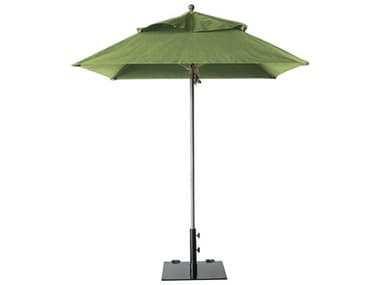 Grosfillex Windmaster Aluminum 6'' Foot Square Fiberglass Umbrella in Pistachio GX98662431