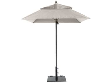 Grosfillex Windmaster Aluminum 6'' Foot Square Fiberglass Umbrella in Canvas GX98662531