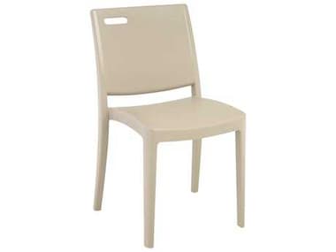 Grosfillex Metro Resin Linen Stacking Dining Side Chair GXUS356581