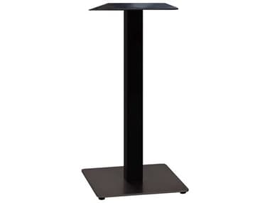 Grosfillex Gamma Steel Black 18'' Square Bar Height Table Base GXUS507017