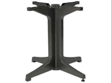 Grosfillex Alpha Resin Charcoal Large Pedestal Table Base GXUS624202