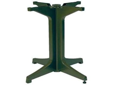 Grosfillex Alpha Resin Amazon Green Large Pedestal Table Base GXUS624278