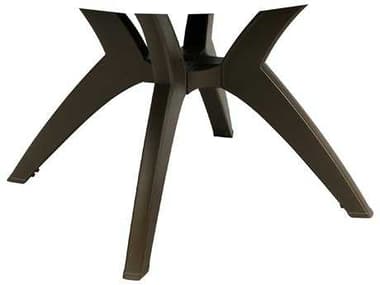 Grosfillex Y-Leg Resin Bronze Mist Pedestal Table Base GXUS850037