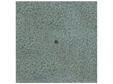 Grosfillex Molded Melamine Resin Granite Green 32'' Square Table Top with Umbrella Hole GXUT235025