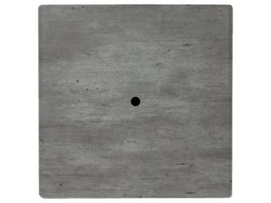 Grosfillex Molded Melamine Resin Granite 36'' Square Table Top with Umbrella Hole GXUT246038
