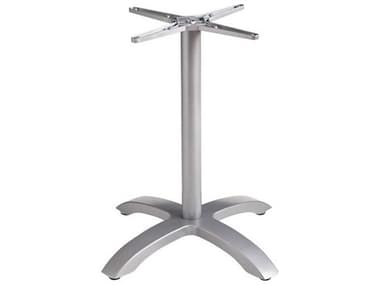 Grosfillex Eco-Fix Aluminum Silver Gray Central Table Base GXUT740009